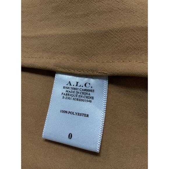 A.L.C. Chic Tan Florence Shirtdress Size 0 - Picture 5 of 5